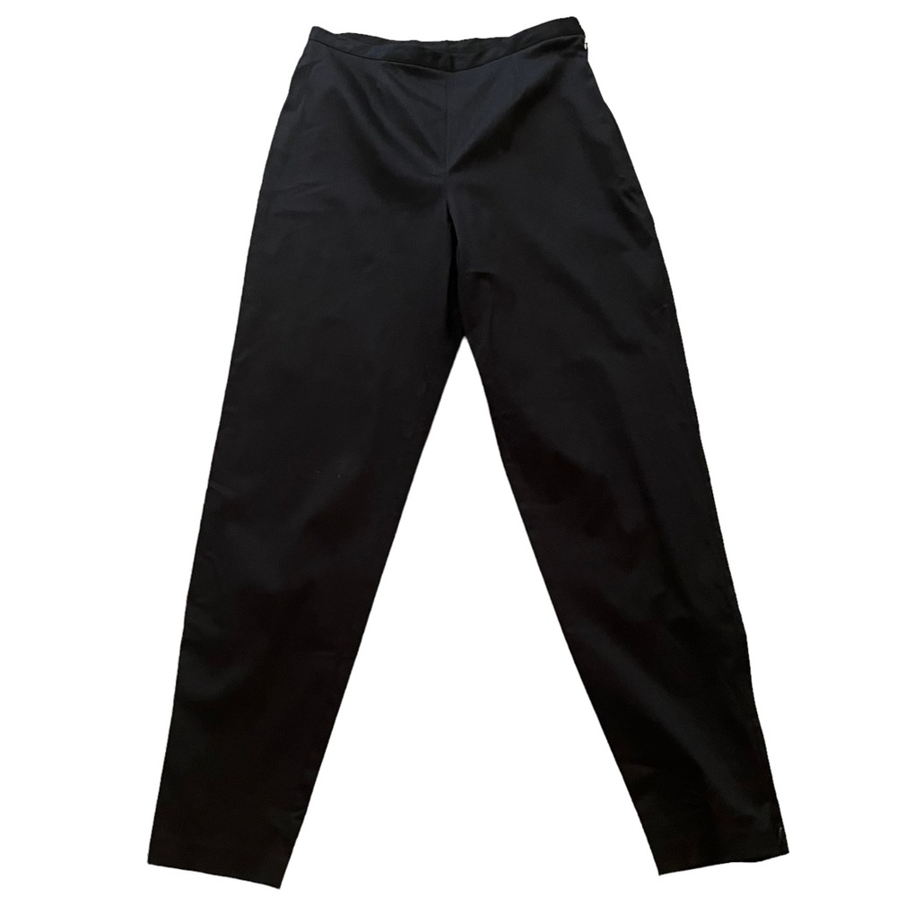 Lauren Ralph Lauren Black Stretch Cotton Vintage High Waisted Trouser 12